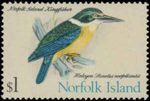 Norfolk Island #126-140, Complete Set(15), 1970-1971, Birds, Hinged