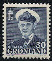 GREENLAND 1953 Sc 33 Mint MNH XF, Scott cv $40, BIN $15