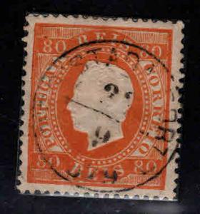 PORTUGAL Scott 44c Used perf 13.5 King Luiz stamp  magnificent stamp