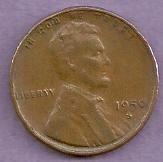 1950 S Lincoln Wheat Cent #102