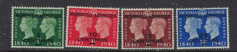 Great Britain-Morocco 89-92 MH 1940 set (ap6460)