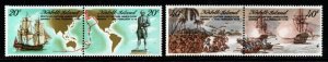 NORFOLK ISLAND SG220/3 1979 DEATH ANNIVERSARY OF CAPTAIN COOK MNH