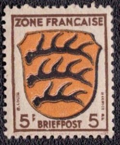 Germany -French Occupation 1945 -  4N3 MH