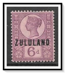 Zululand #8 Queen Victoria Overprinted NG