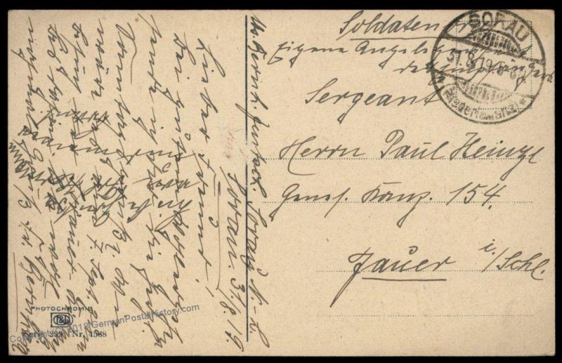 German 1919 Freikorps Grenzschutz Ost Jauer Poland Feldpost Cover 87305