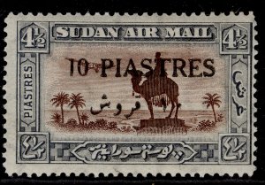 SUDAN GV SG75, 3p on 3½p black & violet, M MINT.