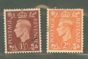 Great Britain #237-8 Unused Single