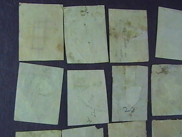 U.S.# 10-11 X 42 pieces-USED-MANY SHADES & CANCELS--WASHINGTON--1851-55