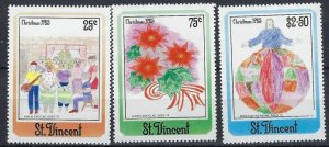 St Vincent 903-05 MNH 1985 Christmas (an9829)