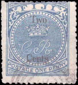 Fiji #18, Incomplete Set, 1872, Used