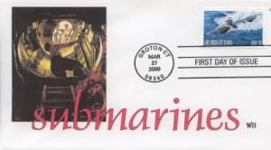 2000 Submarines Los Angeles Class (Scott 3372) WII FDC Cachet 2