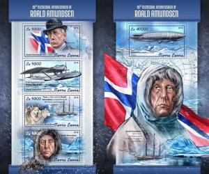 Z08 SRL18108ab Sierra Leone 2018 Roald Amundsen MNH ** Postfrisch Set