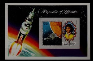 Liberia C200 MNH imperf.s/s Space/Copernicus