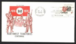 Canada Sc# 506 (Cole Covers) FDC single (b) 1970 1.27 NWT 100th