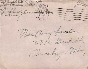 United States A.P.O.'s Soldier's Free Mail 1944 Camp Bowie, Texas [A.P.O. 263...