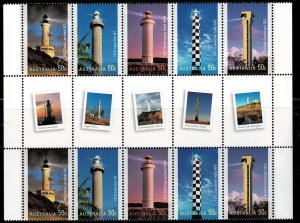 AUSTRALIA  2006 LIGHTHOUSES GUTTERSTRIP MNH