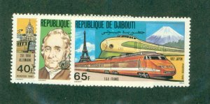 DJIBOUTI 525-27 MNH CV $6.00 BIN $3.00