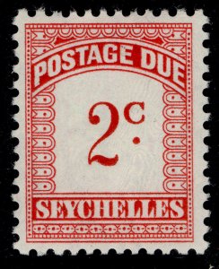 SEYCHELLES QEII SG D9, 2c scarlet & carmine, M MINT.