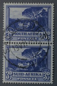 South Africa #57 Used Pair XF Bright with Light Circle Cancel