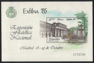 Spain 'Exfilna 85' Stamp Exhibition MS 1985 MNH SG#MS2843 MI#Block 28