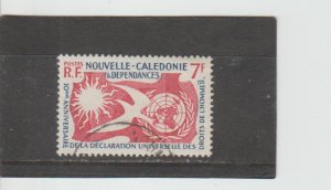New Caledonia  Scott#  306  Used  (1958 Human Rights)
