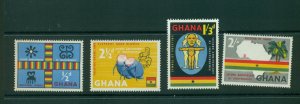 Ghana #42-45 (1959 Second Anniversary of Independence set) VFMNH CV $1.00