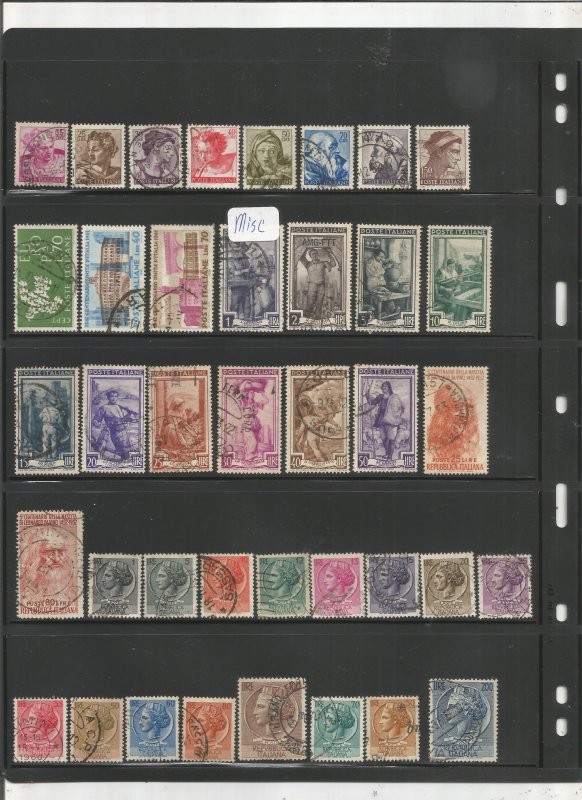 ITALY COLLECTION ON STOCK SHEET, MINT/USED