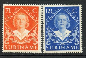 Suriname # 236-7, Mint Hinge.