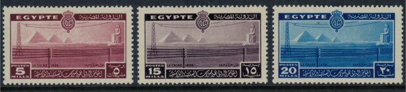 Egypt #228-30*  CV $5.65