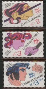 Czechoslovakia Scott 2057-2059 MNH** 1976 Montreal Olympics