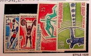 NEW CALEDONIA Sc 391-2,C82-3 NH ISSUE OF 1971 - SPORT