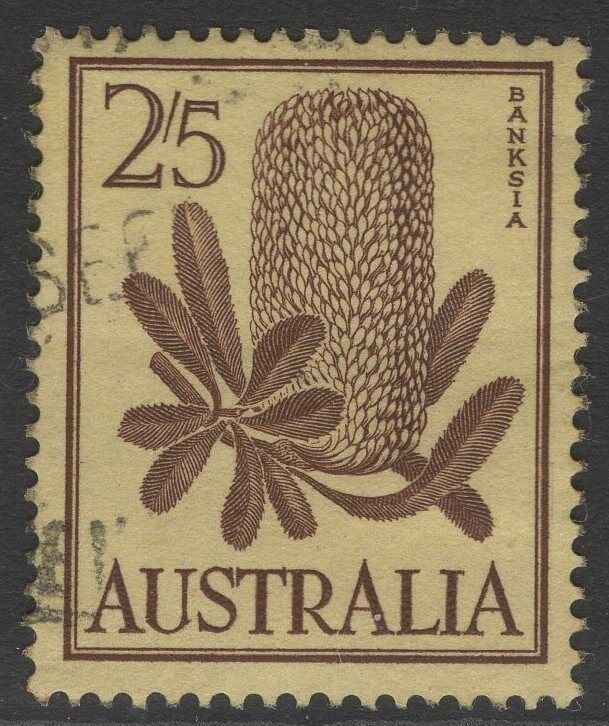 AUSTRALIA SG325 1960 2/5 BROWN/YELLOW FINE USED