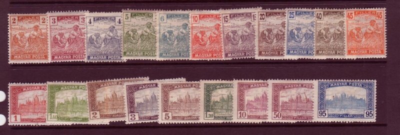 Hungary Sc 174-97 MLH Full SET of 1919-20 