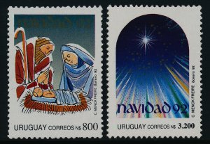 Uruguay 1434-5 MNH Christmas, Nativity