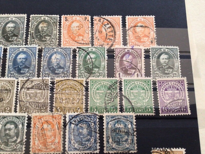 Luxembourg 1891 to 1906 used stamps A12805