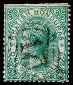 British Honduras Scott 3 (1866) Used P, CV $145.00 C