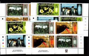 FALKLAND ISLANDS SG1296/99 2014 COLOURS IN NATURE PART 3 IN BLOCKS OF 4 MNH