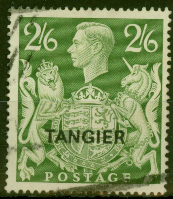 Tangier 1949 2s6d Yellow-Green SG273 Fine Used