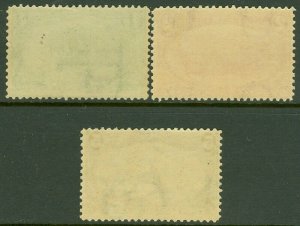 EDW1949SELL : USA 1898 Scott #285-6, 288 Mint NH. Fresh stamps. Catalog $455.00. 