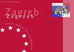 Poland 2013 FDC Stamps Scott 4095 Capitals of European Union Croatia Zagreb