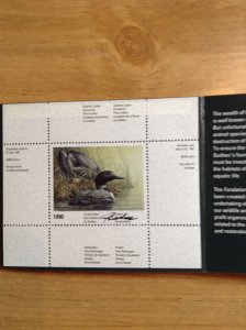 Canada ( Quebec Wildlife ) DQ 5  (QW 3 )  MInt  Booklet  Artist signed