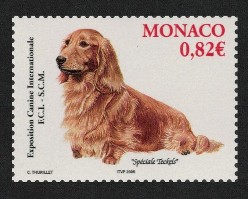 Monaco Dachshund Intl Dog Show Monte Carlo 2005 MNH SG#2698