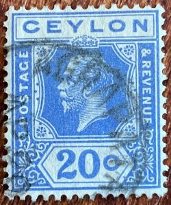 Ceylon #237a Used Single King Edward VII L21