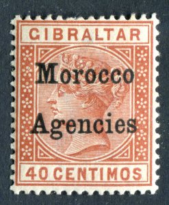 Morocco Agencies 1899 QV. 40c orange brown. Mint. VLH. SG13.