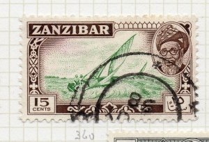 Zanzibar 1957 Early Issue Fine Used 15c. NW-207649