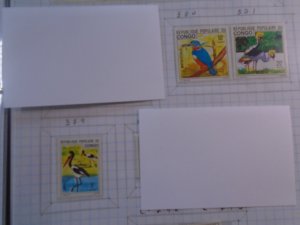 Congo  #  379-81  MNH  Birds