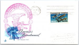 U.S. SPECIAL EVENT POSTMARK COVER US NAVY BICENTENNIAL AT LAKEHURST N.J. 1976