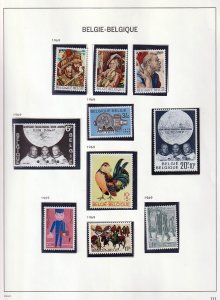 BELGIUM 1969/70 MNH+Mini Sheets (Apx 85 Items) (BR 1247 