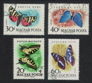 Hungary Butterflies and Moths 4v 1959 Canc SG#1612-1616 MI#1633-1639A