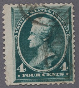 United States #211 Used VG/Fine Good Green Color Bright Paper Place Cancels